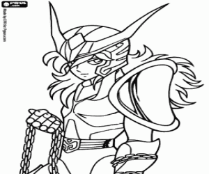 Coloriage Andromeda Shun de Saint Seiya