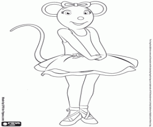 Coloriage Angelina Ballerina