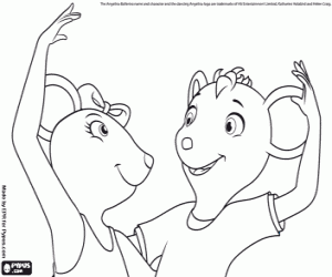 Coloriage Angelina et Marco