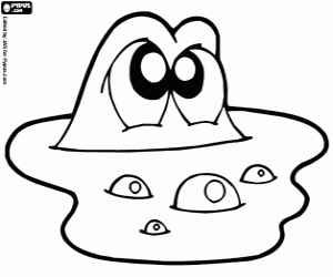 Coloriage Animal amphibie dans l'eau