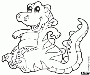 Coloriage Animal de compagnie préhistorique