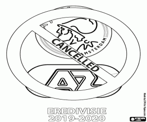 Coloriage Annulation Eredivisie 2019-2020