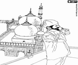 Coloriage Appel du muezzin