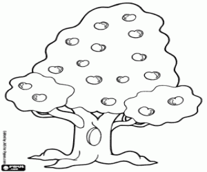 Coloriage Arbre aux fruits d'été