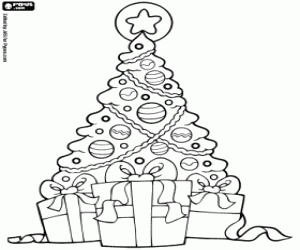 Coloriage Arbre de Noël