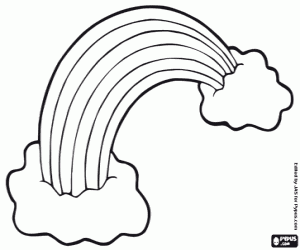 Coloriage Arc en ciel irlandais