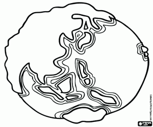 Coloriage Asie sur notre planète