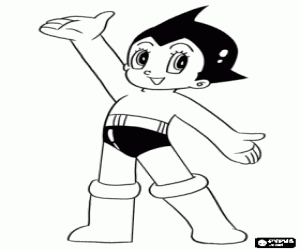 Coloriage AstroBoy, super robot