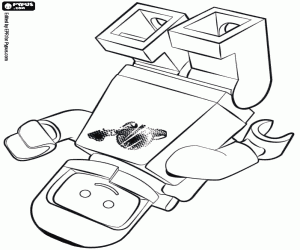 Coloriage Astronaute Benny en apesanteur