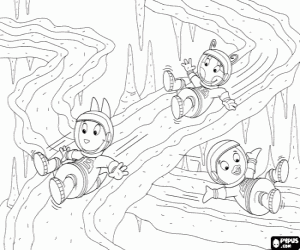 Coloriage Les astronautes de Backyardigans
