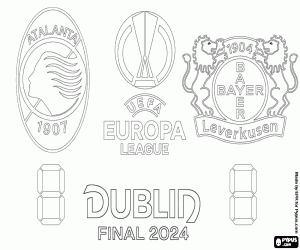Coloriage Atalanta-Leverkusen, finale 2024