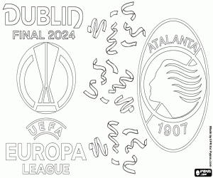 Coloriage Atalanta, Ligue Europa 2023-2024