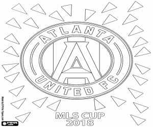 Coloriage Atlanta United, champion MSL Cup 2018