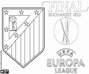 Coloriage Atletico Madrid, champion 2011-2012