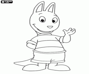 Coloriage Austin, un kangourou Backyardigans