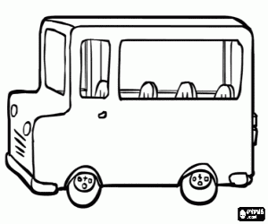 Coloriage Autobus ou autocar vieux