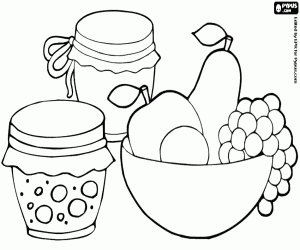 Coloriage Autres aliments du petit déjeuner