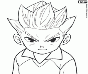 Coloriage Axel Blaze, Inazuma Eleven