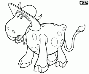 Coloriage Azalée la vache
