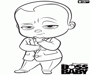 Coloriage Le Baby Boss, le protagoniste
