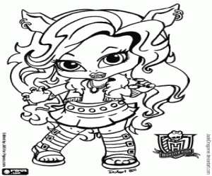 Coloriage Baby Clawdeen