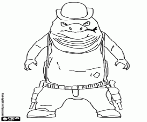 Coloriage Bad Bill, un personnage de Rango