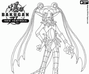Coloriage Bakugan Elfin de Marucho