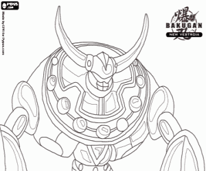 Coloriage Le Bakugan Premo Vulcan