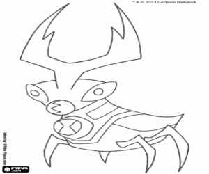 Coloriage Ball Weevil, Ben 10 Omniverse