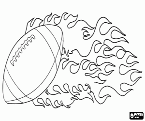 Coloriage Ballon de football américain