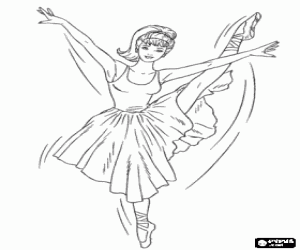 Coloriage Barbie et le ballet