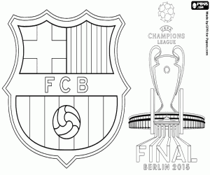 Coloriage Barça, champion Champions League 2015