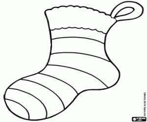 Coloriage Bas de Noël