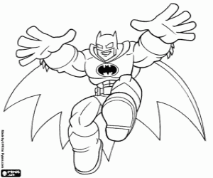 Coloriage Batman, Super Friends