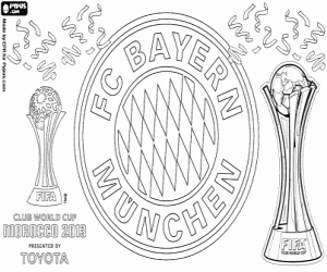Coloriage Bayern Munich, Coupe du monde Clubs 2013