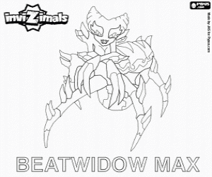 Coloriage Beatwidow Max, Invizimals