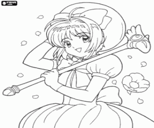 Coloriage La belle Sakura