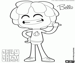 Coloriage Bello, l'enfant avec plus de curiosité