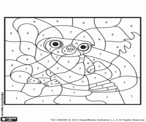 Coloriage Belt, coloriage par numéros