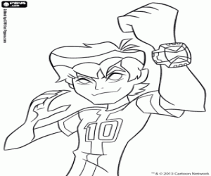 Coloriage Ben 10 Omniverse en action
