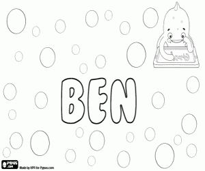 Coloriage Ben, nom abrégé