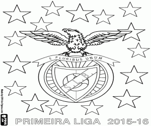 Coloriage Benfica Lisbonne, champion en 2015-2016