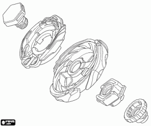 Coloriage Beyblade Metal Fusion