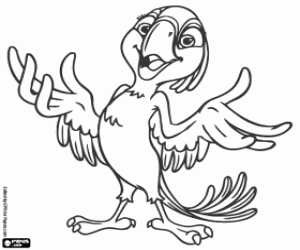 Coloriage BIA, la fille cadette de Blu et Jewel