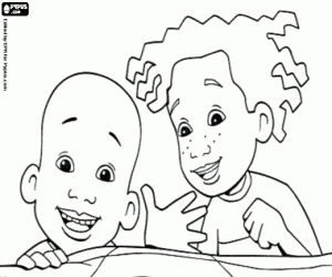 Coloriage Bill et Andrew, un couple d'amis