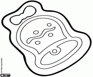 Coloriage Biscuit de Noël comme une cloche
