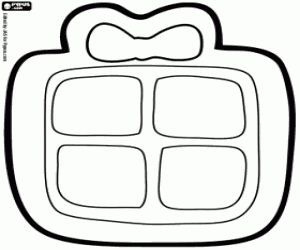 Coloriage Biscuit comme un cadeau de Noël