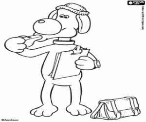 Coloriage Bitzer est l'entraîneur