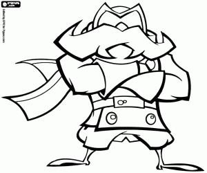 Coloriage Le Black Baron, personnage antagoniste