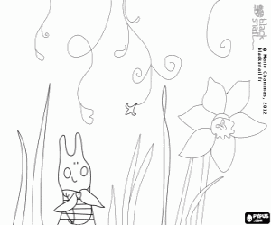 Coloriage Blackie et les jonquilles
